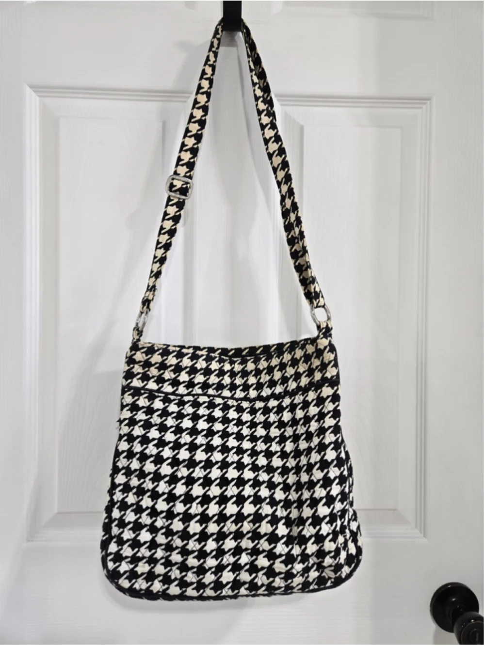 Women's Vera Bradley Crossbody Bag One Size Black White Houndstooth